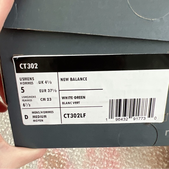 New Balance Women's White Sneakers with Teal Heel - Picture 9 of 10